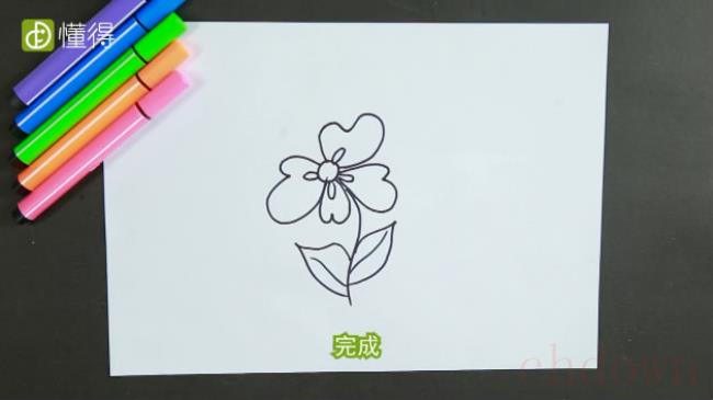 花朵,简笔画,植物简笔画