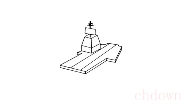 航空母舰,交通,简笔画