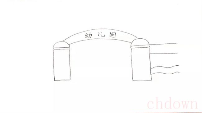 我的幼儿园主题的简笔画怎么画