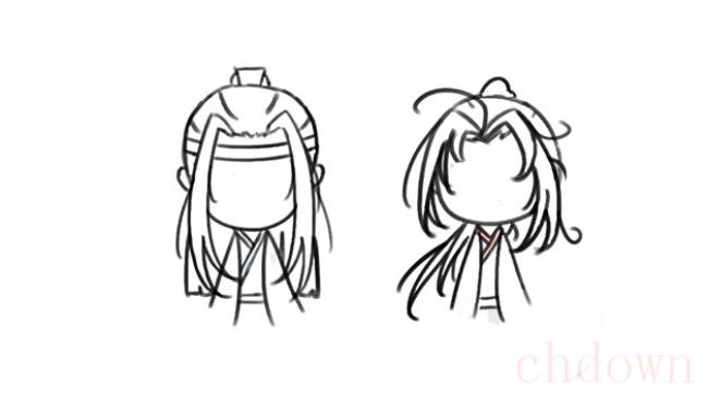 魔道祖师q版,简笔画,生活常识