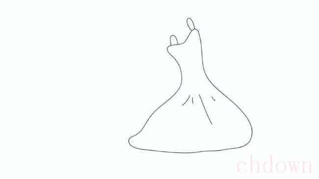 裙子,婚纱,简笔画