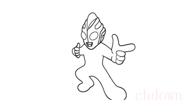 艾克斯奥特曼,卡通,简笔画技巧