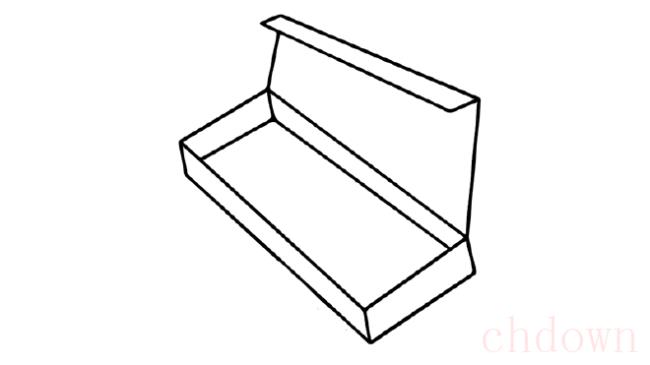 铅笔盒,学习用品,简笔画