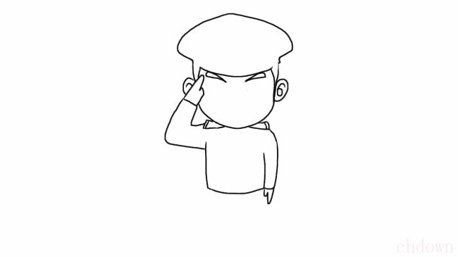 警察叔叔怎么画
