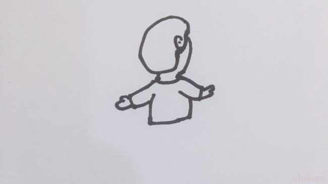 人物背影简笔画