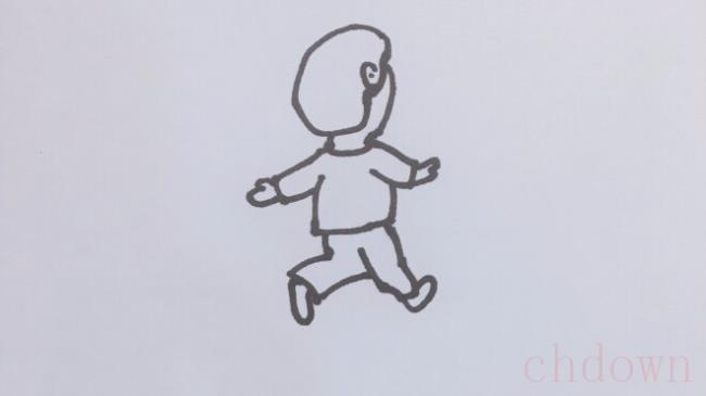 背影,人物,简笔画