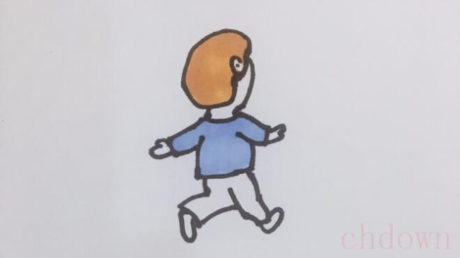 背影,人物,简笔画