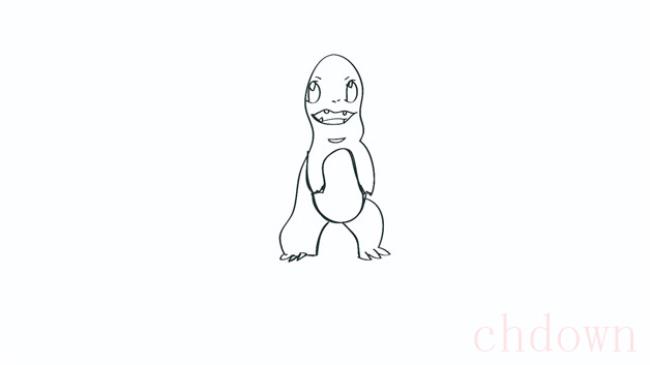 喷火龙,动物,简笔画