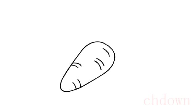 胡萝卜,蔬菜,简笔画