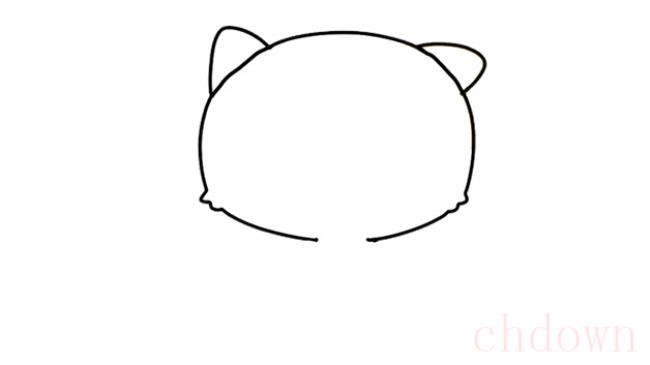萌萌哒小猫简笔画