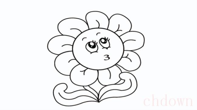 花朵,植物,简笔画技巧