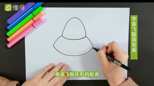 宇宙飞船简笔画（图文）