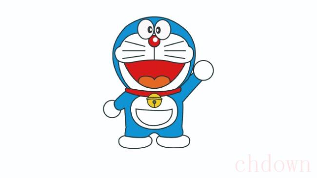 哆啦a梦,叮当猫,简笔画