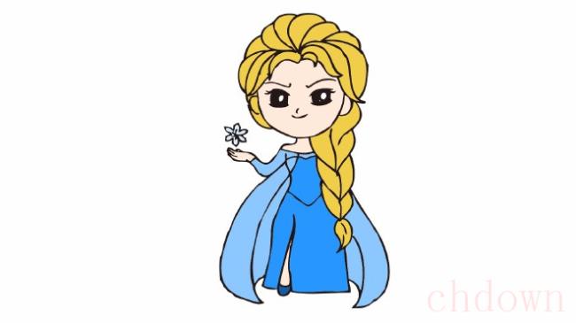 冰雪公主简笔画,冰雪公主,简笔画