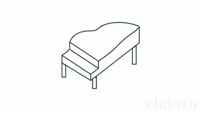 钢琴,乐器,简笔画