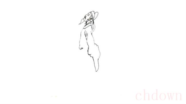 诗人,人物,简笔画