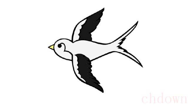 燕子,动物,简笔画