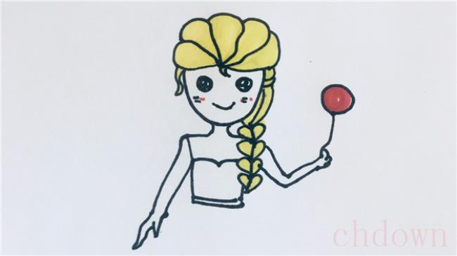 艾莎公主,人物,简笔画技巧