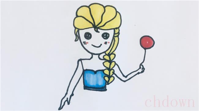 艾莎公主,人物,简笔画技巧