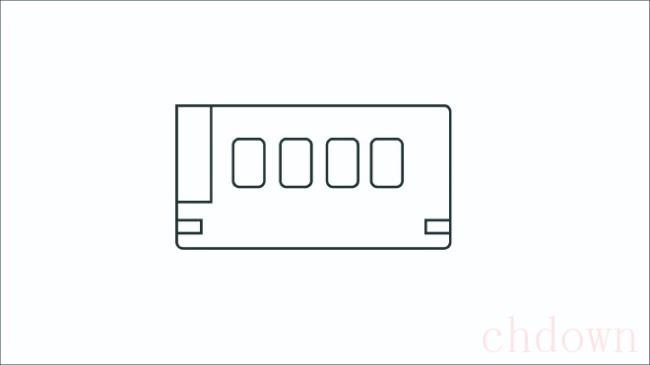 汽车,公共汽车,简笔画