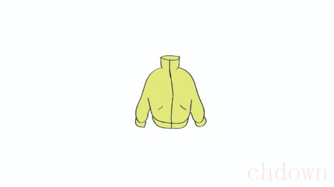 夹克衫,服饰,简笔画