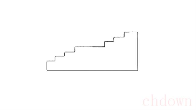 楼梯简笔画