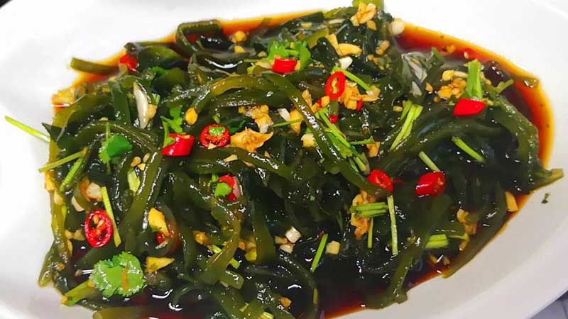 凉拌海带丝,家常菜,美食