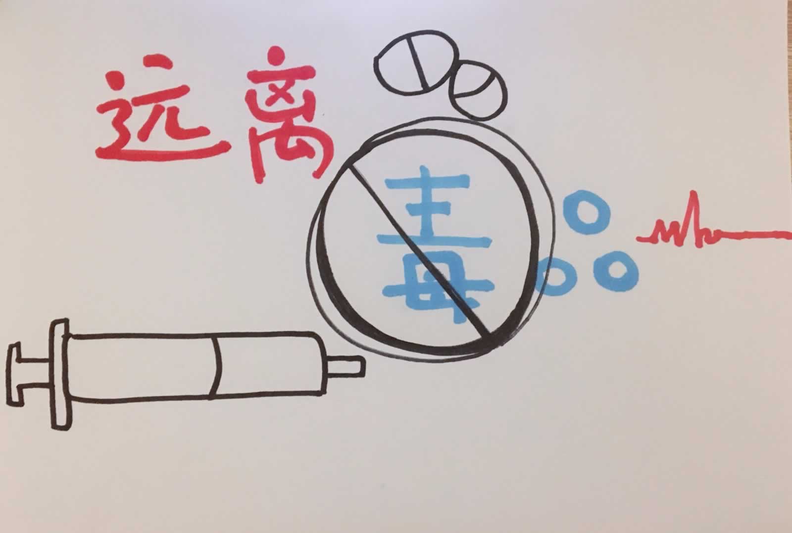 远离毒品手抄报