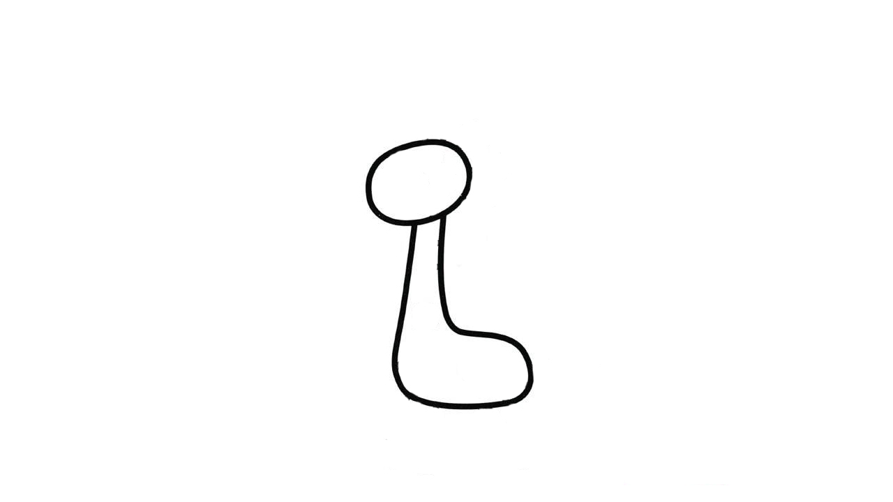 长颈鹿简笔画1