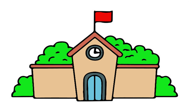 教学楼简笔画