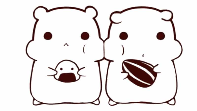 小仓鼠简笔画