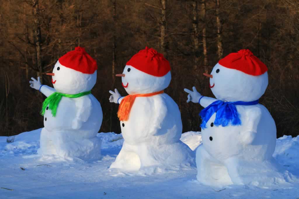 雪人,冬季