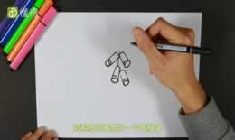 一串鞭炮简笔画（图文）