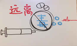 远离毒品手抄报