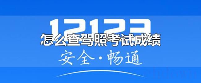 怎么查驾照考试成绩（驾照查询官网登录入口）