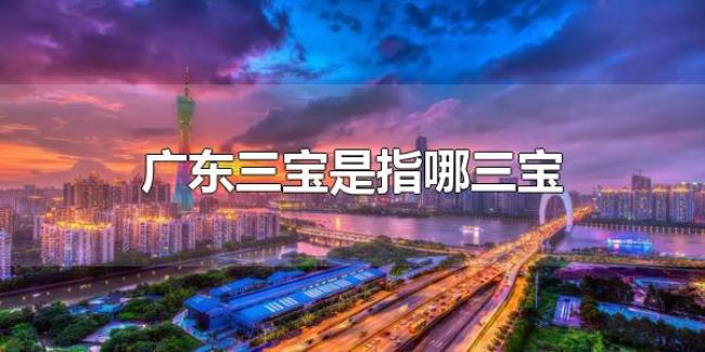 广东三宝是指哪三宝(广东特产有哪些) 广东三宝是指哪三宝(广东特产有哪些)