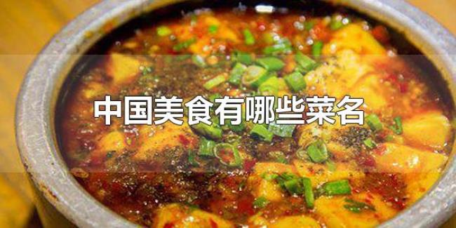 中国美食有哪些菜名（中国美食起源）