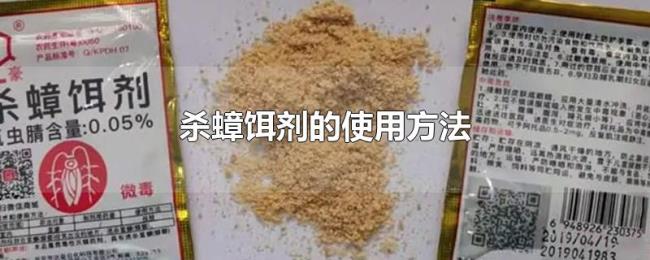 杀蟑饵剂的使用方法 杀蟑饵剂的使用方法