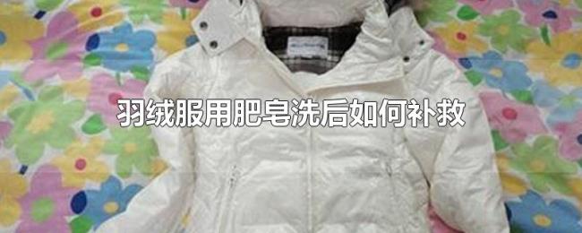 羽绒服用肥皂洗后如何补救