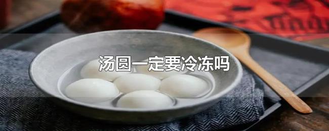 汤圆一定要冷冻吗 汤圆一定要冷冻吗