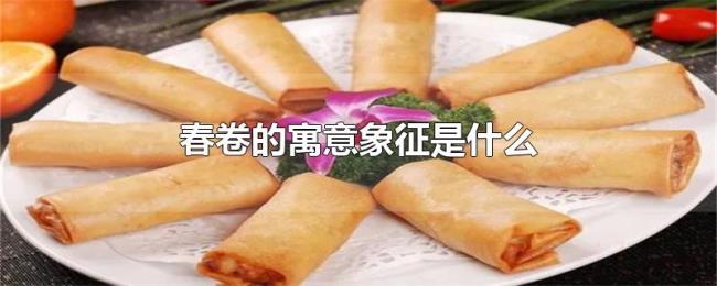 春卷的寓意象征是什么 春卷的寓意象征是什么
