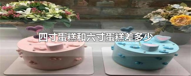 四寸蛋糕和六寸蛋糕差多少