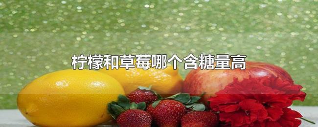 柠檬和草莓哪个含糖量高