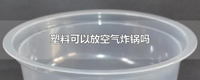 塑料可以放空气炸锅吗