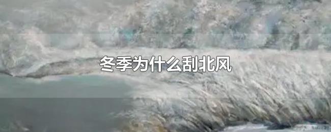 冬季为什么刮北风