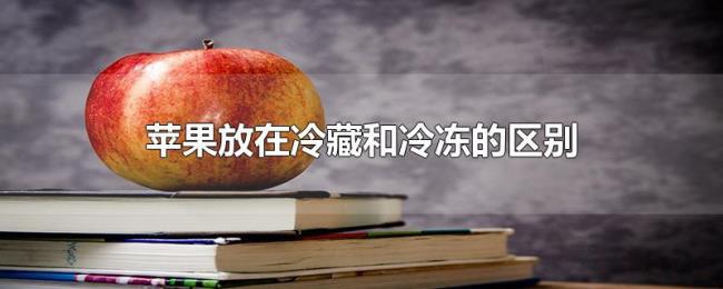 苹果放在冷藏和冷冻的区别