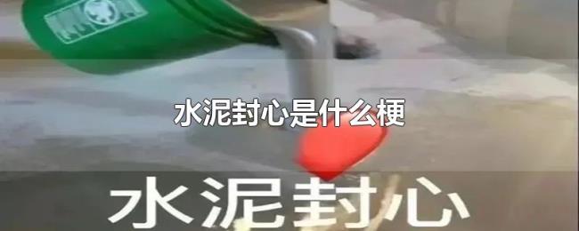 水泥封心是什么梗 水泥封心是什么梗