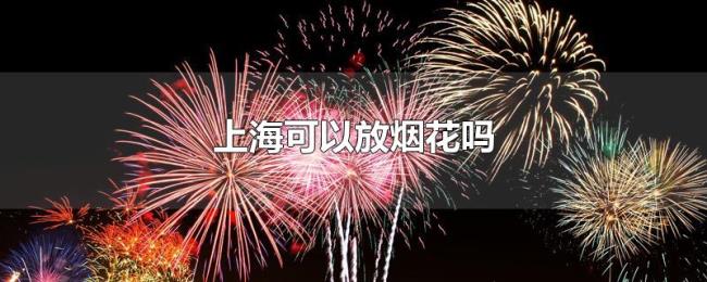 上海可以放烟花吗 上海可以放烟花吗