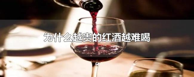 为什么越贵的红酒越难喝 为什么越贵的红酒越难喝