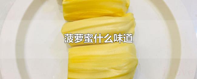 菠萝蜜什么味道 菠萝蜜什么味道